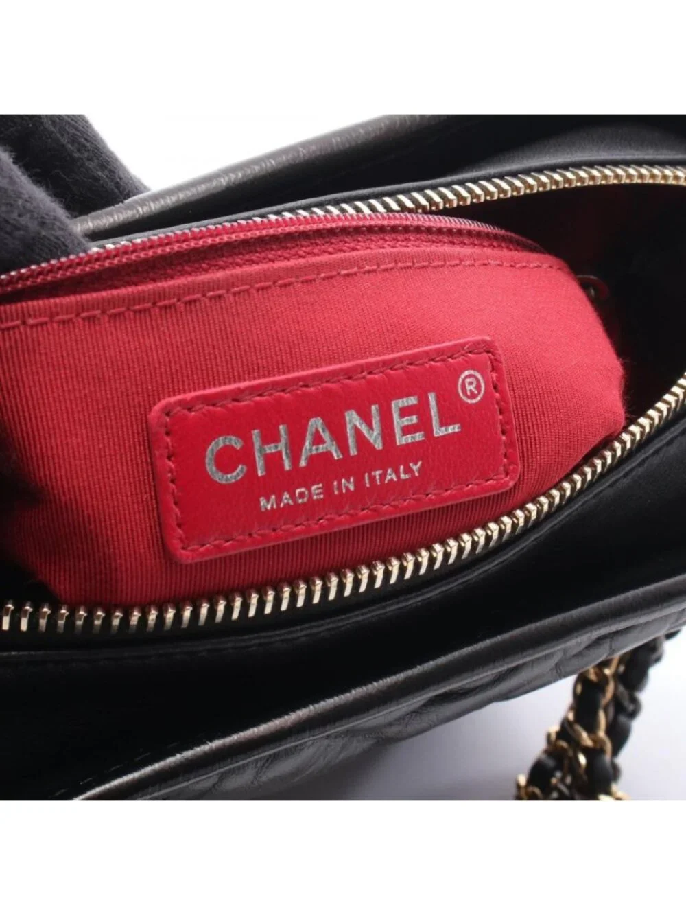 Chanel Shoulder Bag Gabrielle de Chanel Small Hobo Black Leather Chain